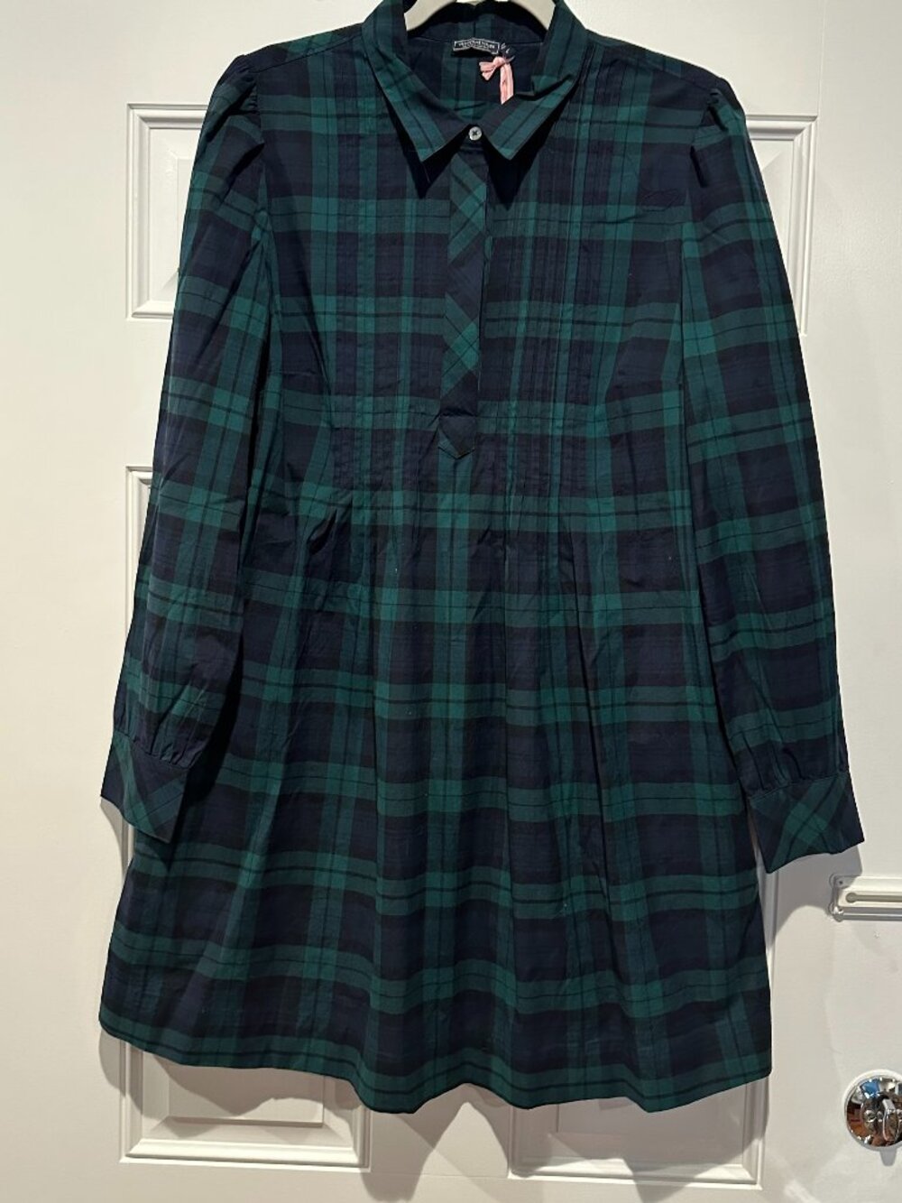 NWT Vineyard Vines black watch tartan plaid dress